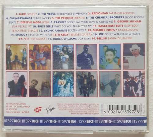 CD - BIG HITS 97 - 1997 - SOUTH AFRICA - VG+